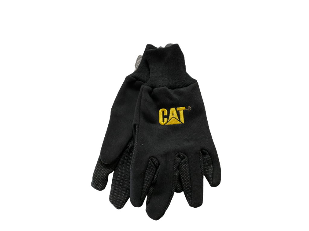 Guantes Algodón Color Negro Con Logo Cat Caterpillar